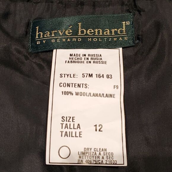 Harve Benard 100% Wool Dark Gray Sleeveless Shift Dress Maxi POCKETS Sz 12 - Picture 7 of 7